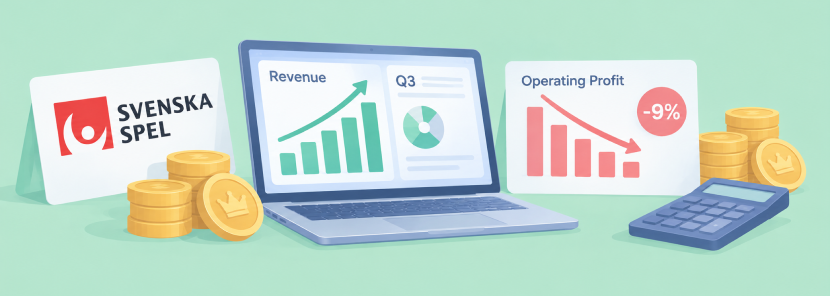Svenska Spel Reports Q3 Revenue Growth as Operating Profit Falls 9%