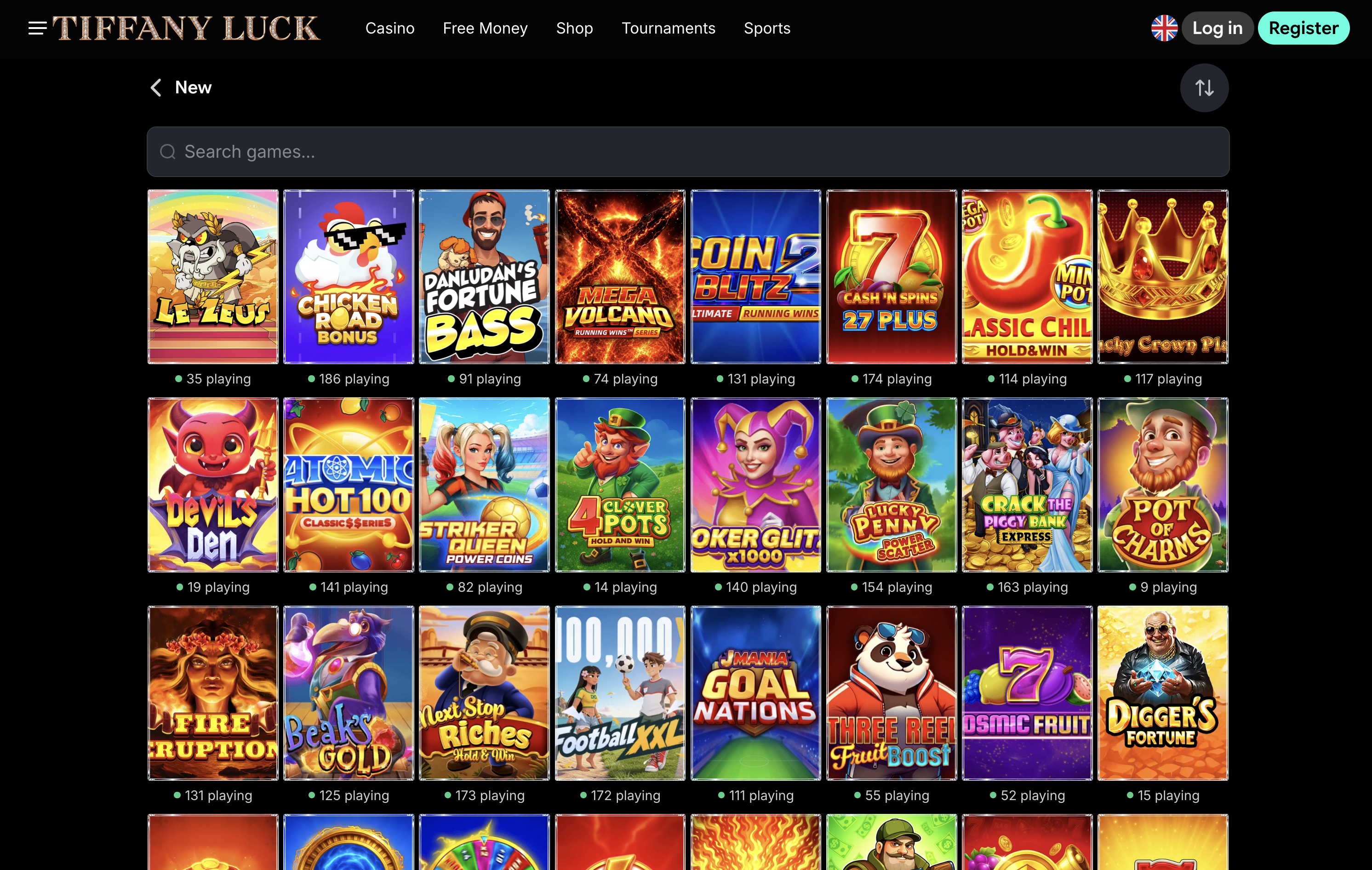 TiffanyLuck Casino Games