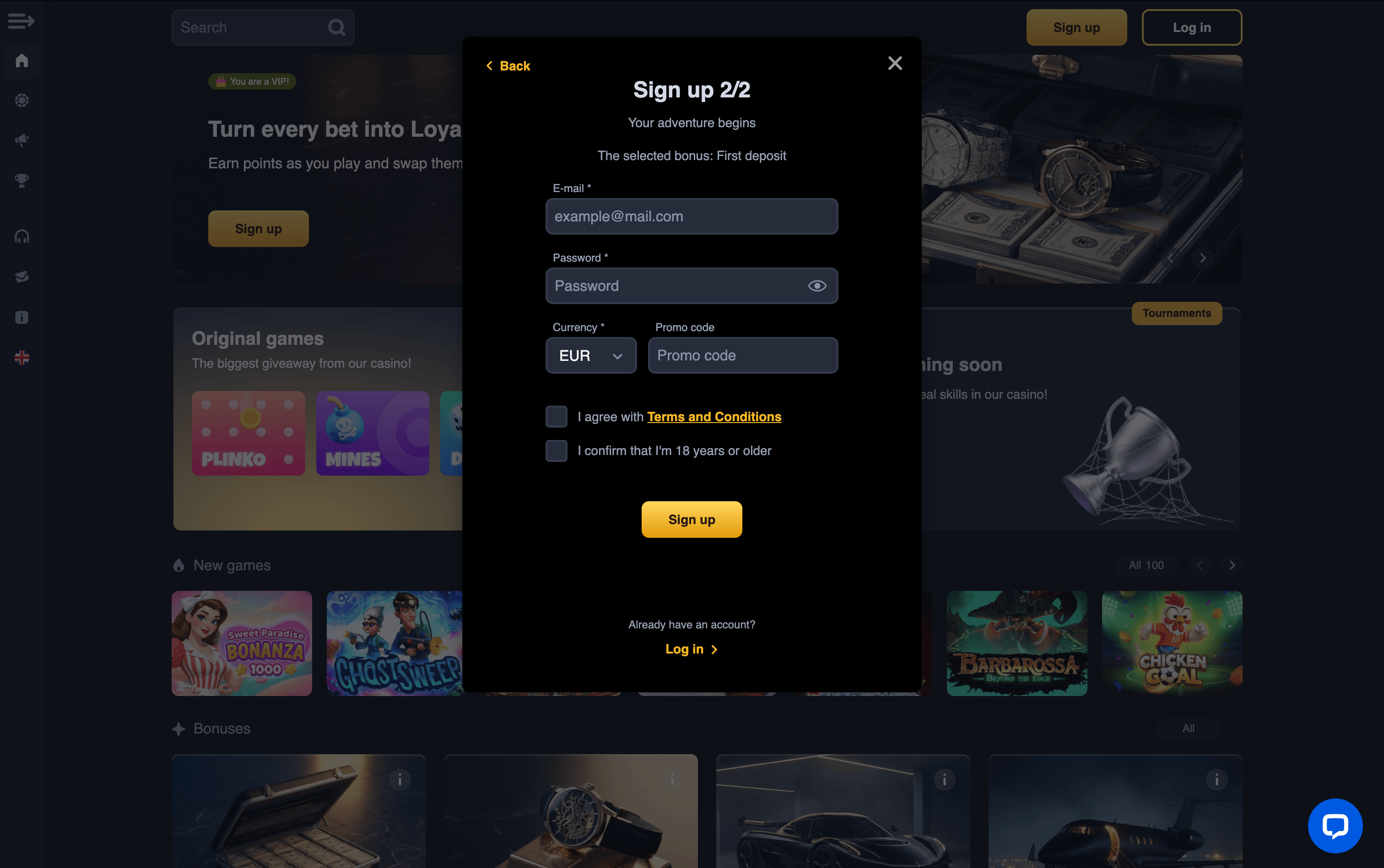 Trillix Casino Sign Up