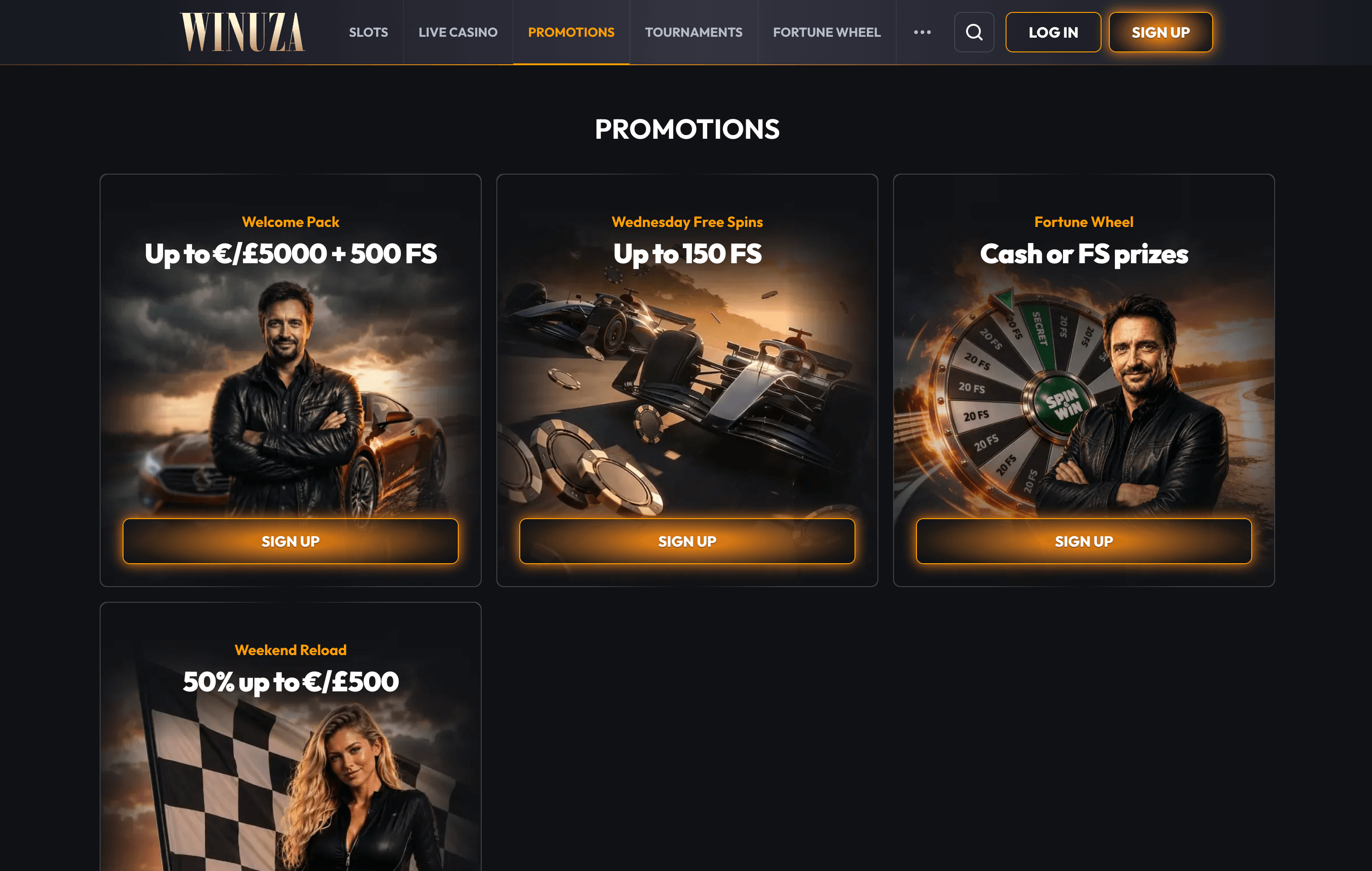 Winuza Casino Bonuses