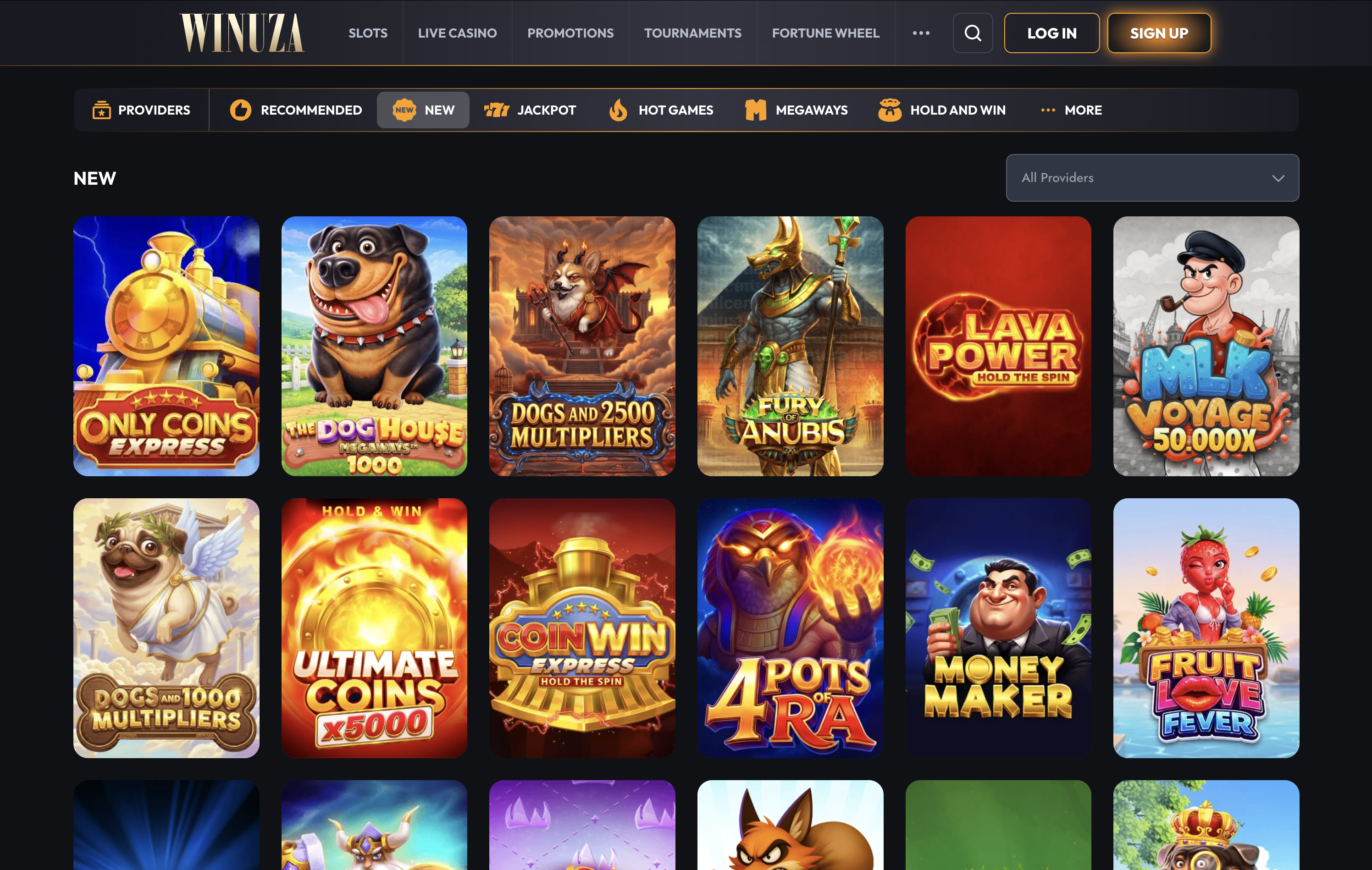 Winuza Casino Games
