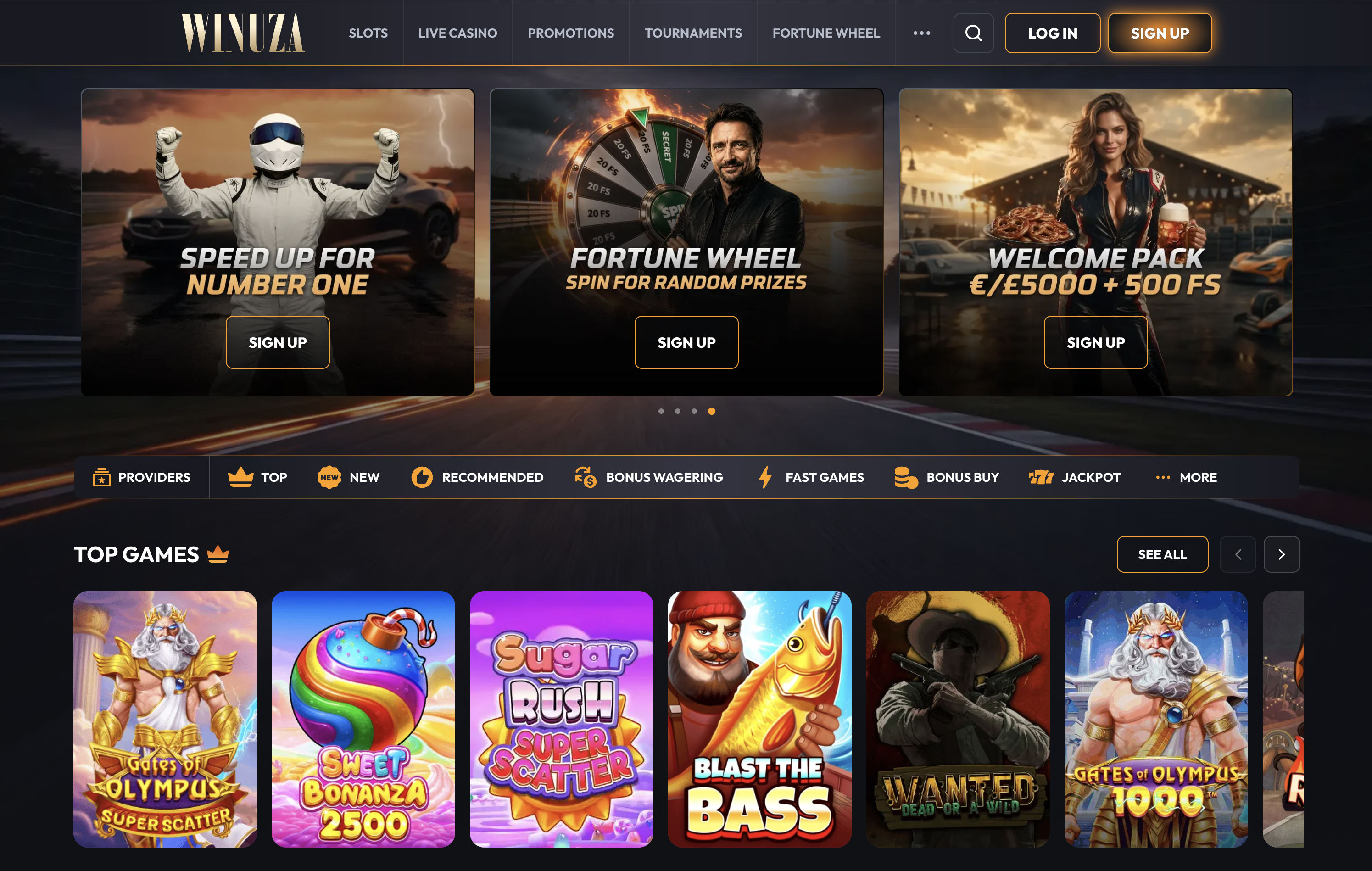 Winuza Casino Lobby