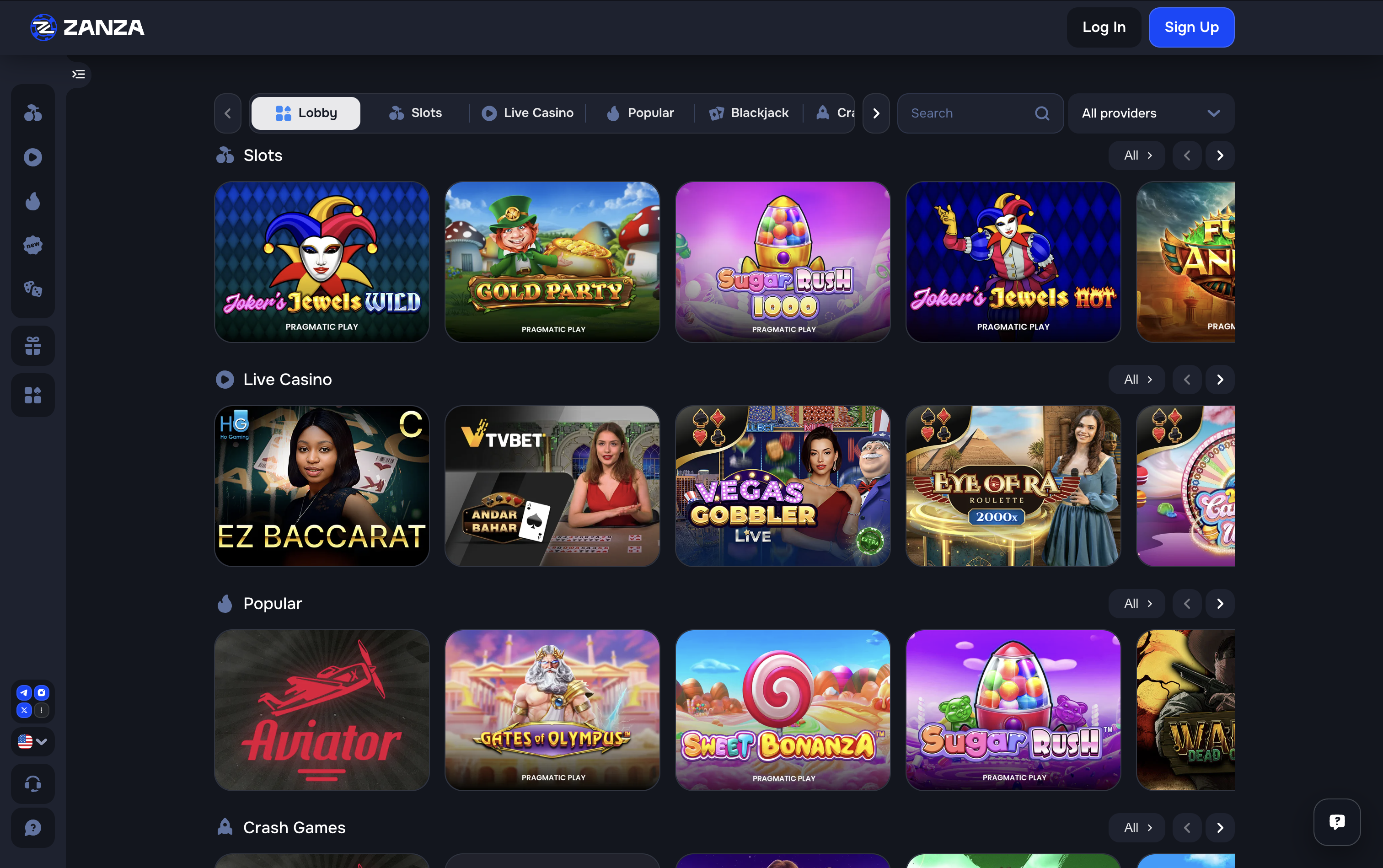 Zanza Casino Games
