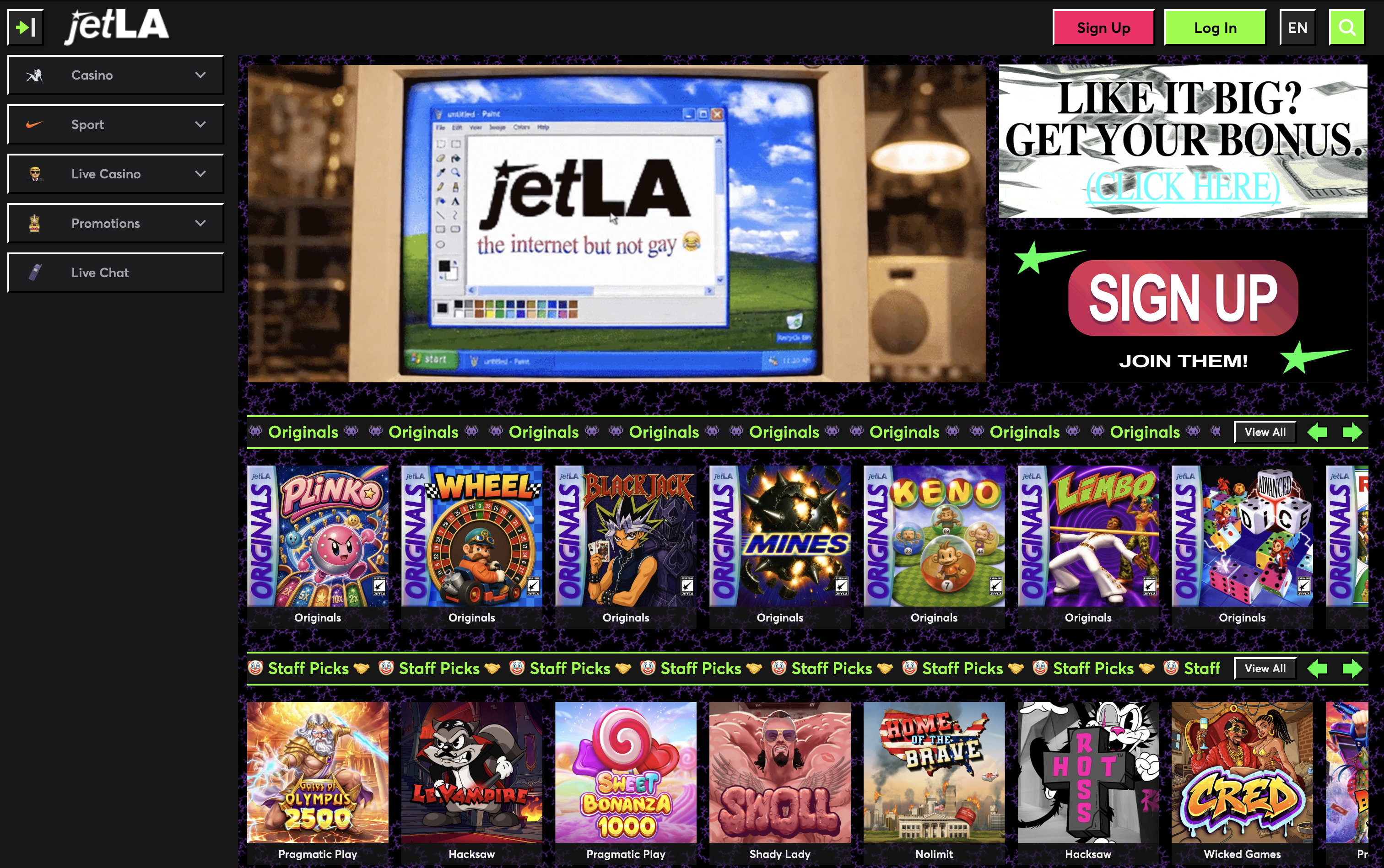 jetLA Casino Lobby